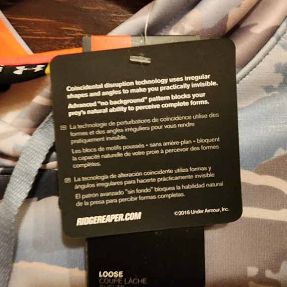 UNDER ARMOR Camo Hoodie - Size XXL NWT Pull-over with Kangaroo Pockets - Picture 12 of 16